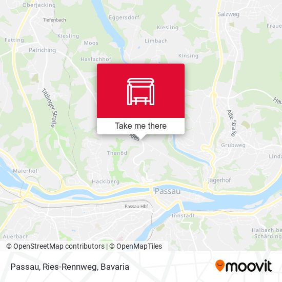 Passau, Ries-Rennweg map