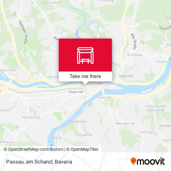 Карта Passau, am Schanzl