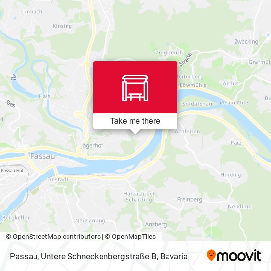 Passau, Untere Schneckenbergstraße B map