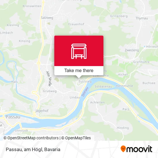 Карта Passau, am Högl