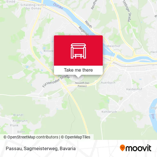 Карта Passau, Sagmeisterweg