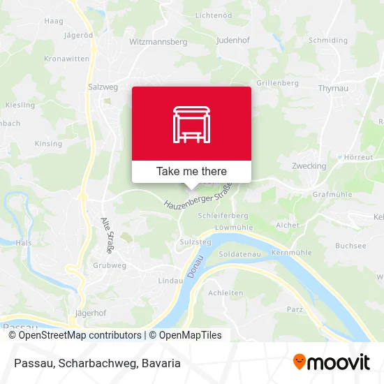 Passau, Scharbachweg map