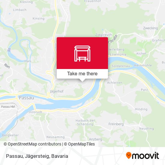 Passau, Jägersteig map