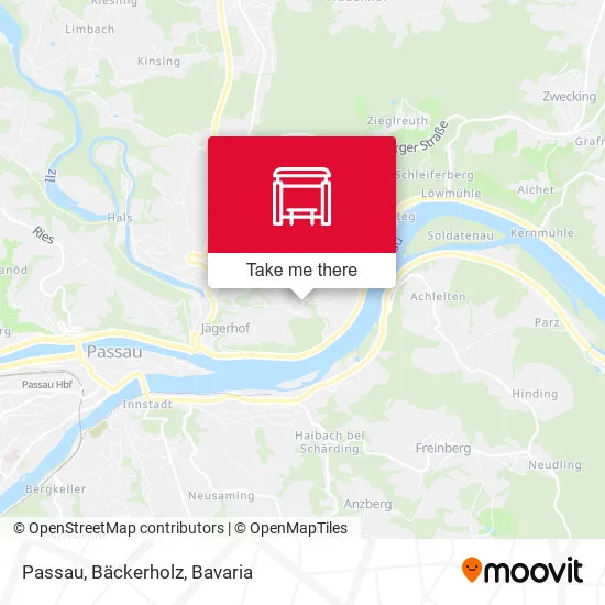 Карта Passau, Bäckerholz