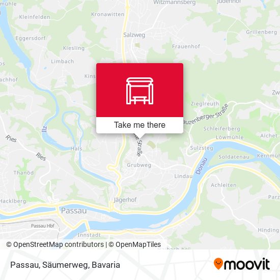 Passau, Säumerweg map