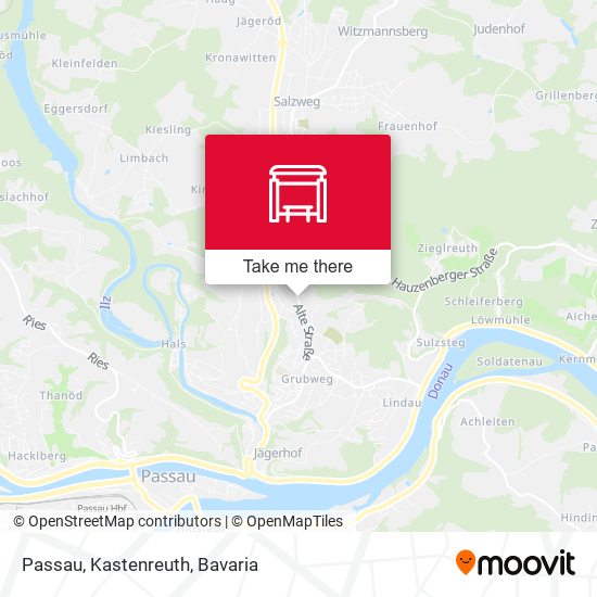 Passau, Kastenreuth map