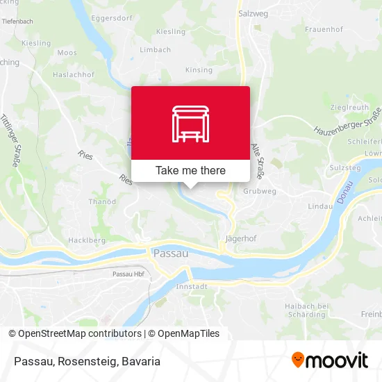 Карта Passau, Rosensteig