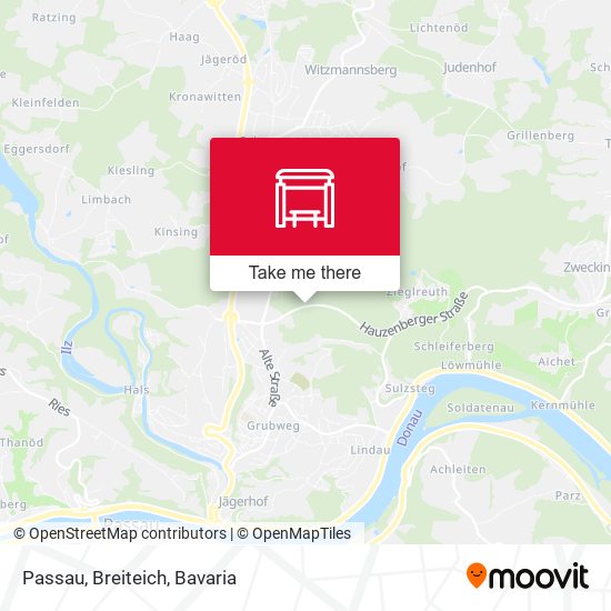 Passau, Breiteich map