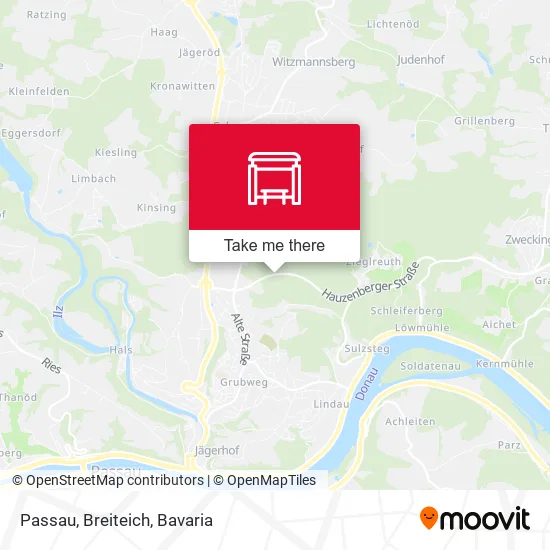 Карта Passau, Breiteich