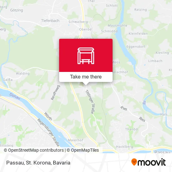 Карта Passau, St. Korona