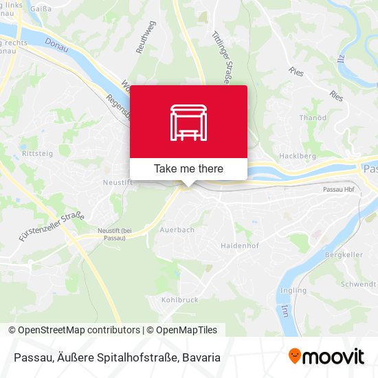 Passau, Äußere Spitalhofstraße map