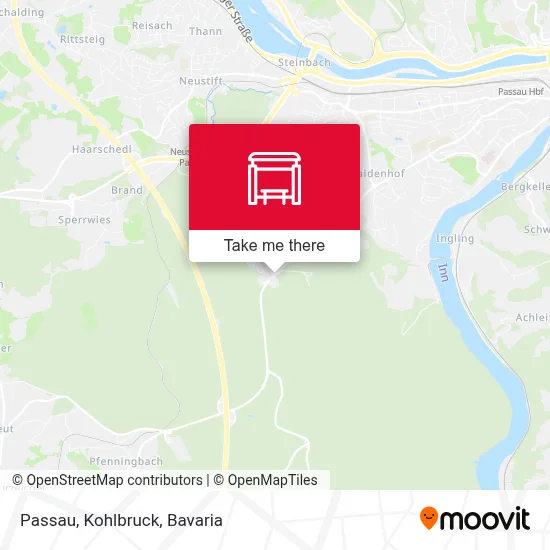 Passau, Kohlbruck map