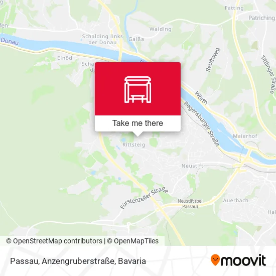 Карта Passau, Anzengruberstraße
