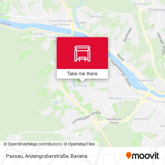 Passau, Anzengruberstraße map