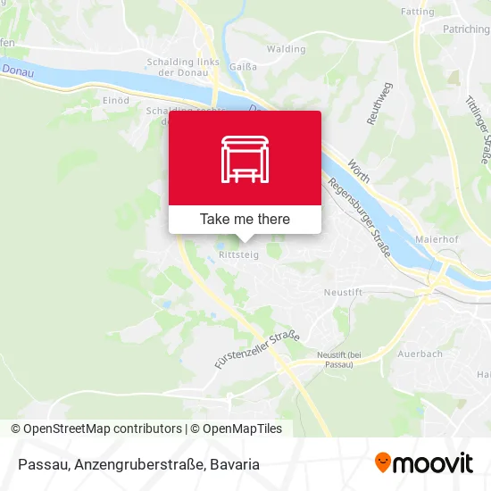 Passau, Anzengruberstraße map