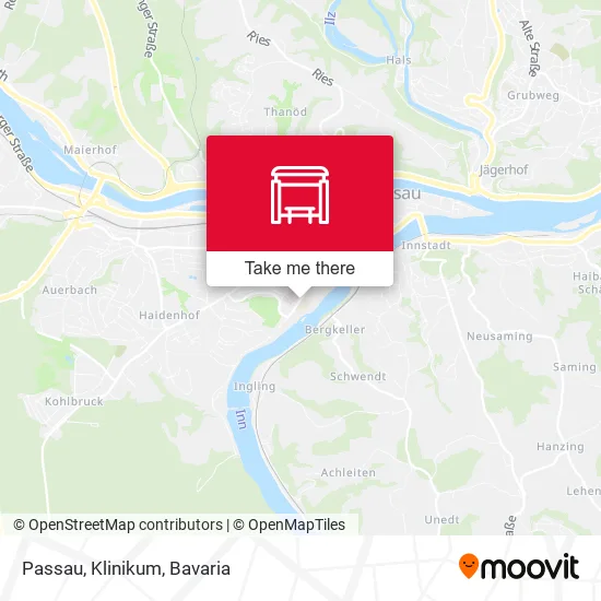 Карта Passau, Klinikum