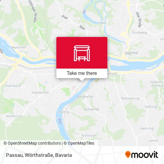Passau, Wörthstraße map