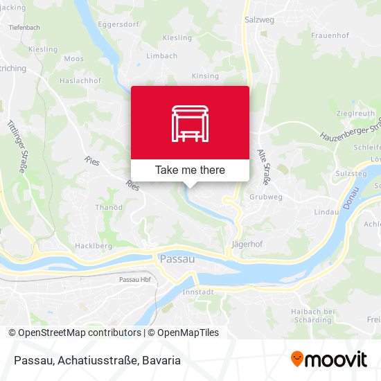 Passau, Achatiusstraße map