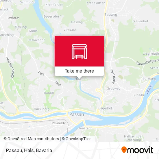 Карта Passau, Hals