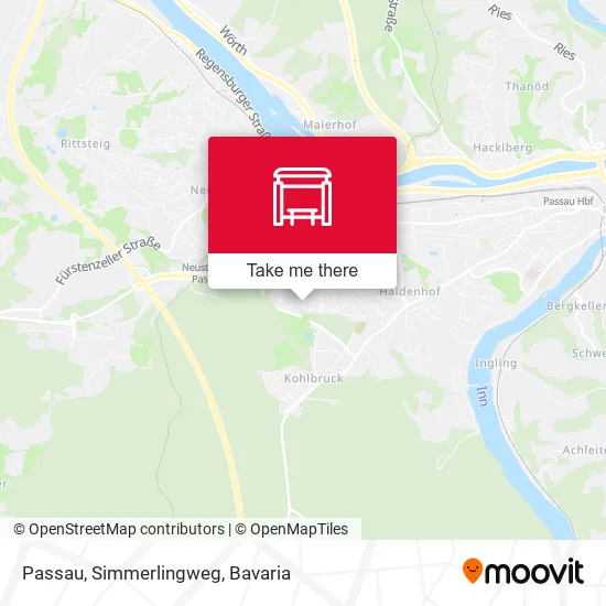 Карта Passau, Simmerlingweg