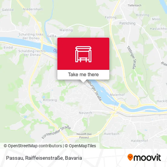 Карта Passau, Raiffeisenstraße