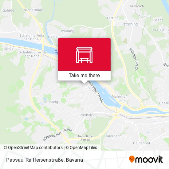 Passau, Raiffeisenstraße map