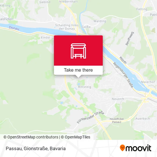 Карта Passau, Gionstraße