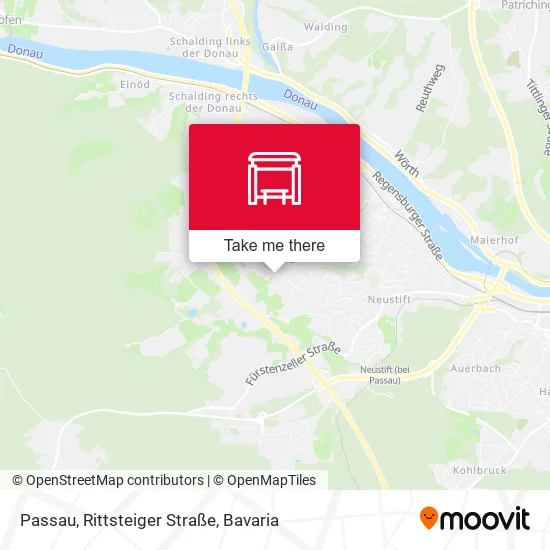Карта Passau, Rittsteiger Straße