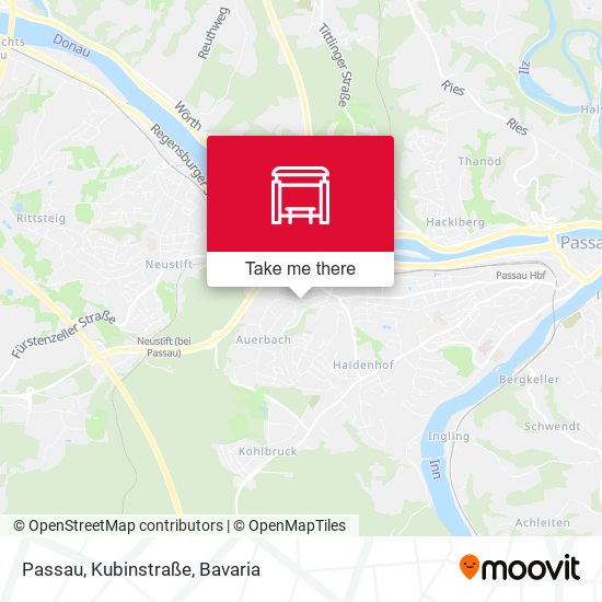 Passau, Kubinstraße map