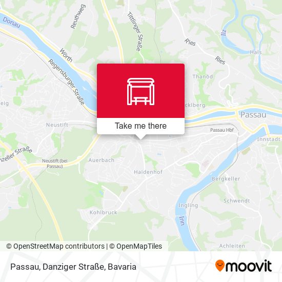 Passau, Danziger Straße map