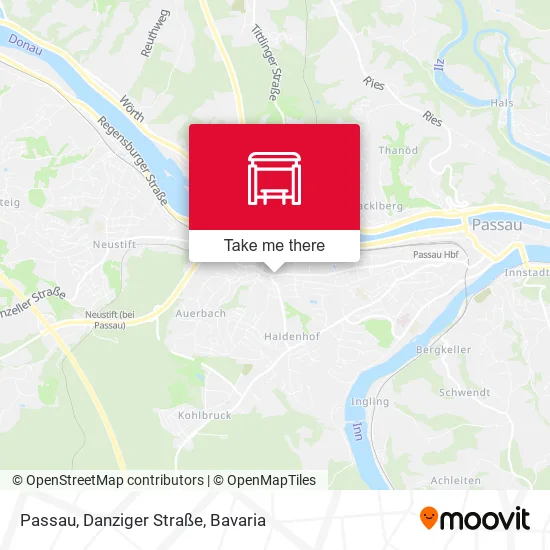 Карта Passau, Danziger Straße