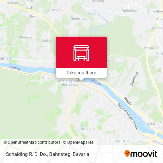 Карта Schalding R. D. Do., Bahnsteg