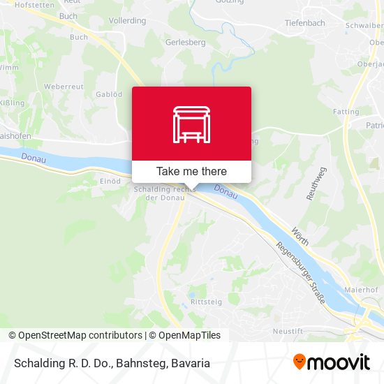 Schalding R. D. Do., Bahnsteg map