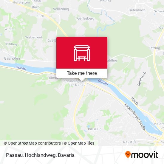 Passau, Hochlandweg map