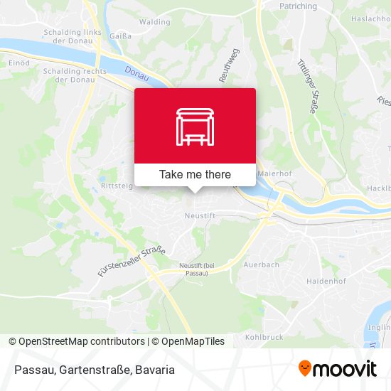 Passau, Gartenstraße map
