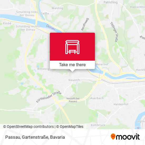 Карта Passau, Gartenstraße