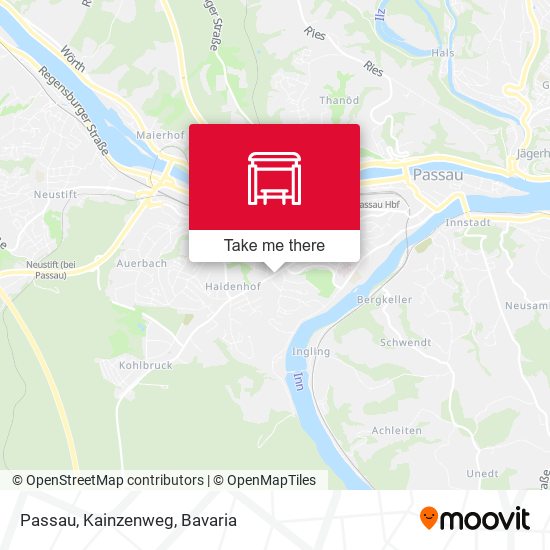 Passau, Kainzenweg map