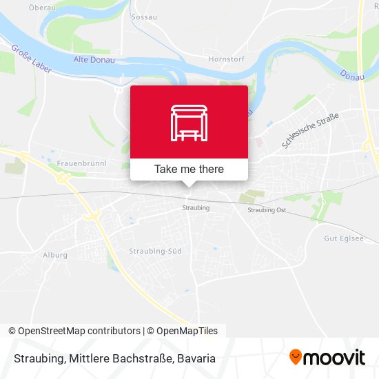 Straubing, Mittlere Bachstraße map