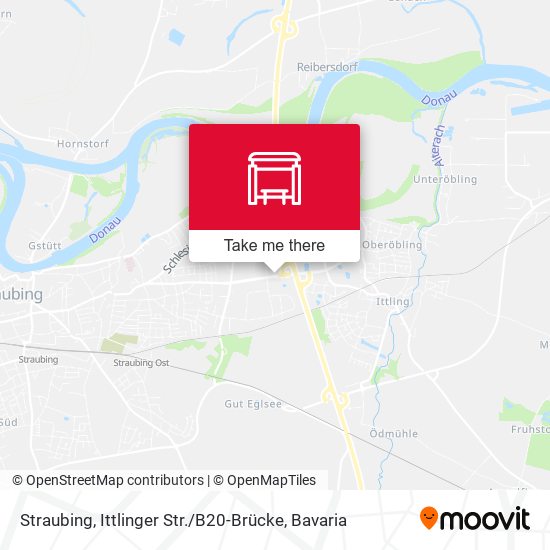 Straubing, Ittlinger Str. / B20-Brücke map