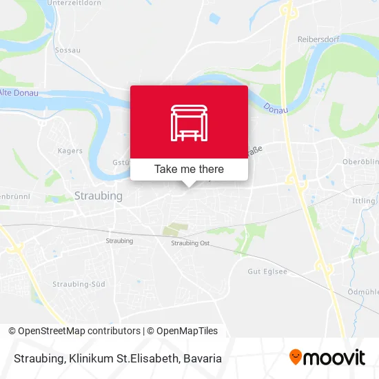 Карта Straubing, Klinikum St.Elisabeth