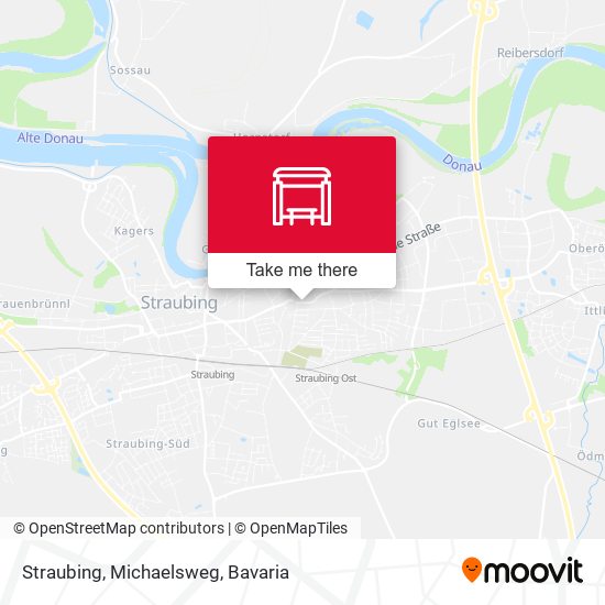 Straubing, Michaelsweg map