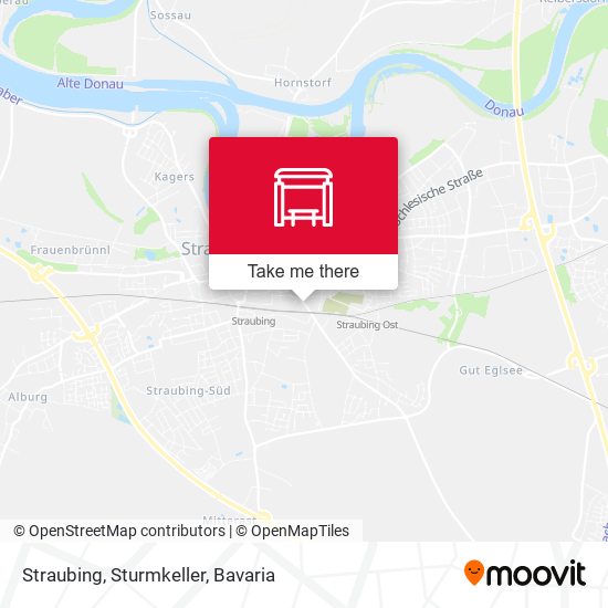 Straubing, Sturmkeller map