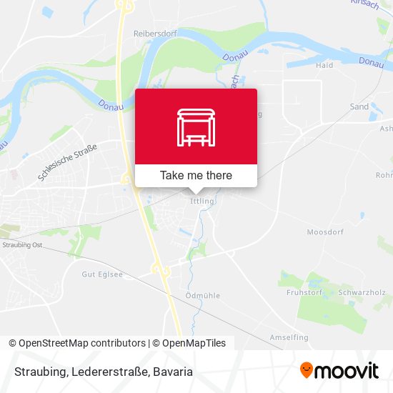 Straubing, Ledererstraße map