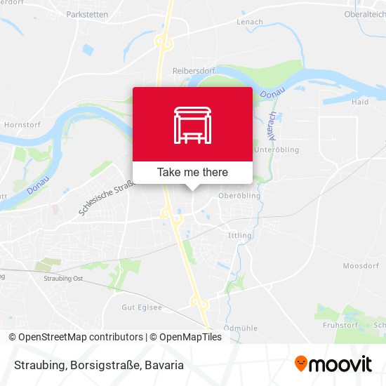 Straubing, Borsigstraße map