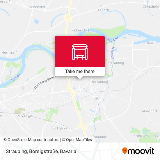 Straubing, Borsigstraße map