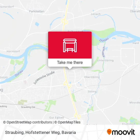 Карта Straubing, Hofstettener Weg