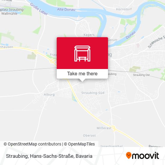 Straubing, Hans-Sachs-Straße map