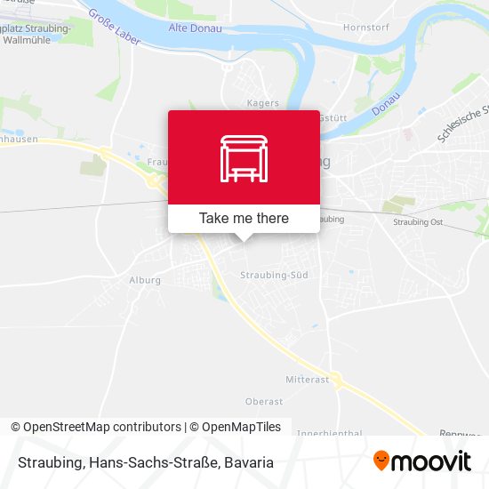 Straubing, Hans-Sachs-Straße map