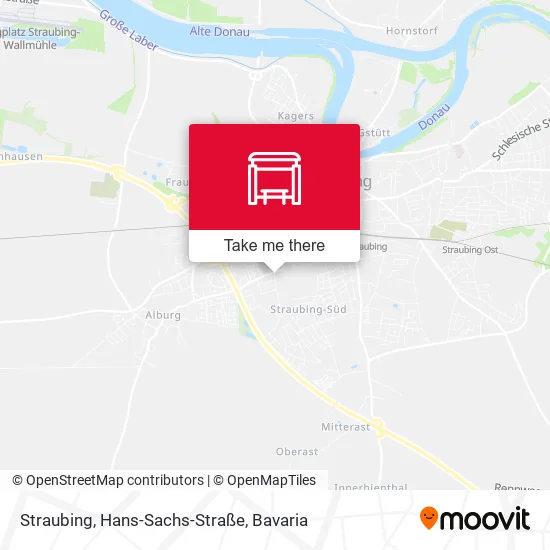 Карта Straubing, Hans-Sachs-Straße