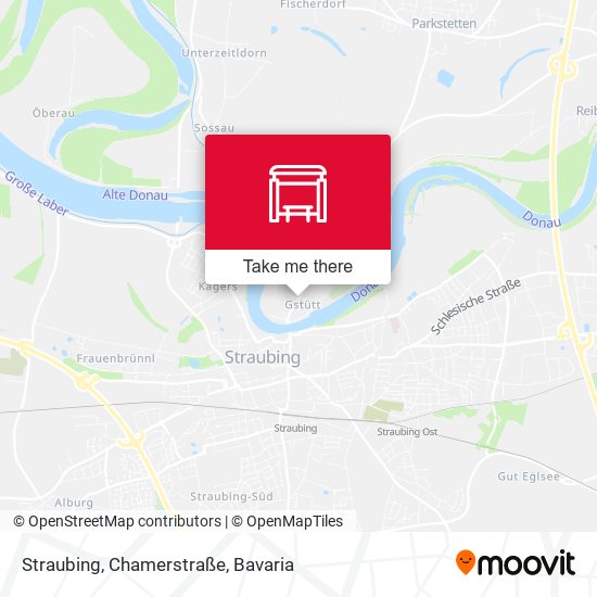 Straubing, Chamerstraße map